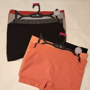 Just Be Women's Boy Shorts Set Bundle 2XL 6 Pairs Included New Seamless